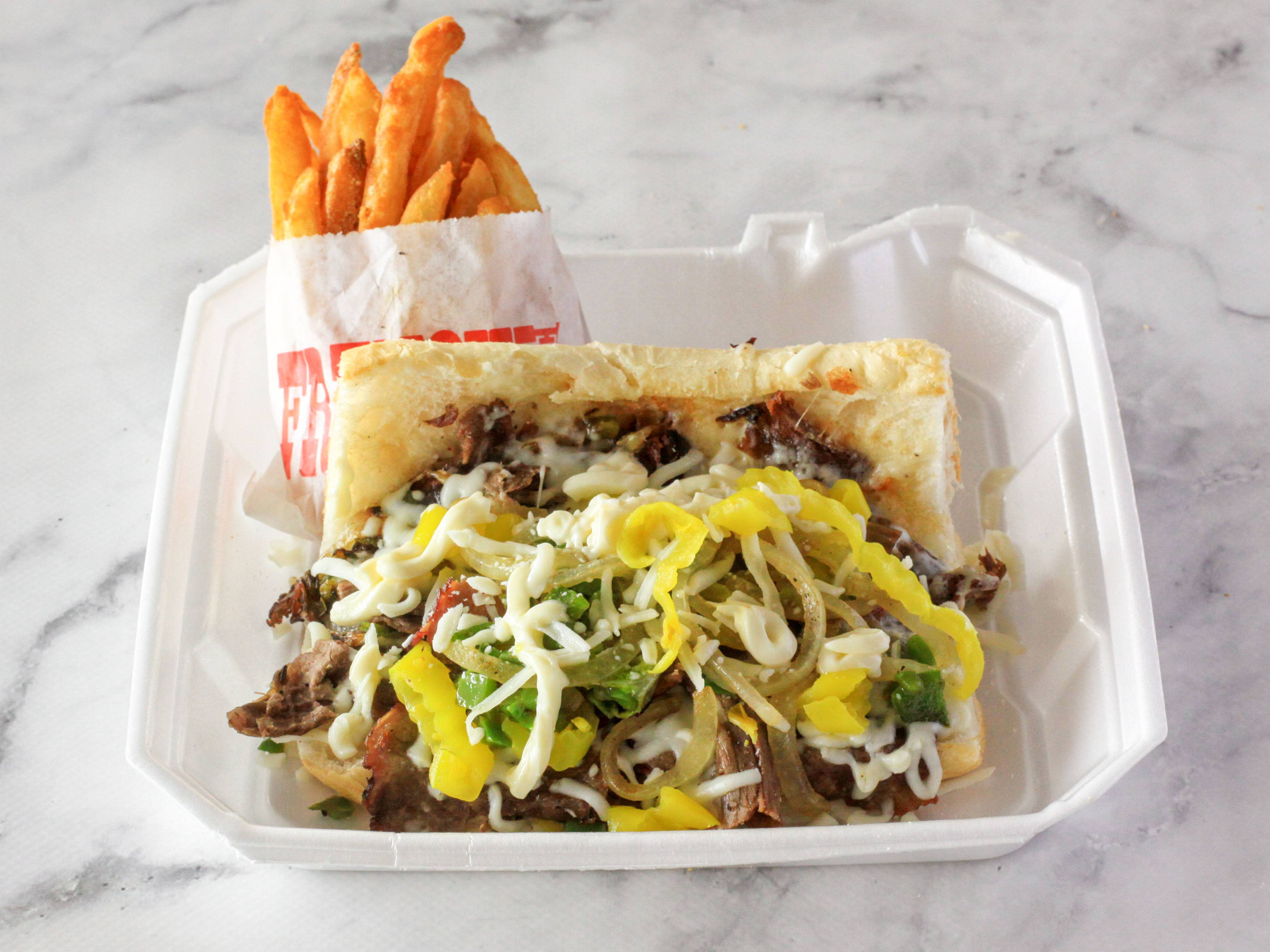 Order Philly Steak food online from Niros Gyros store, Champaign on bringmethat.com