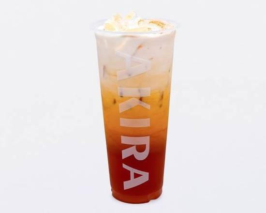 Order Iced Thai Milk Tea 22oz food online from Akira Coffee & Tea store, Davis on bringmethat.com