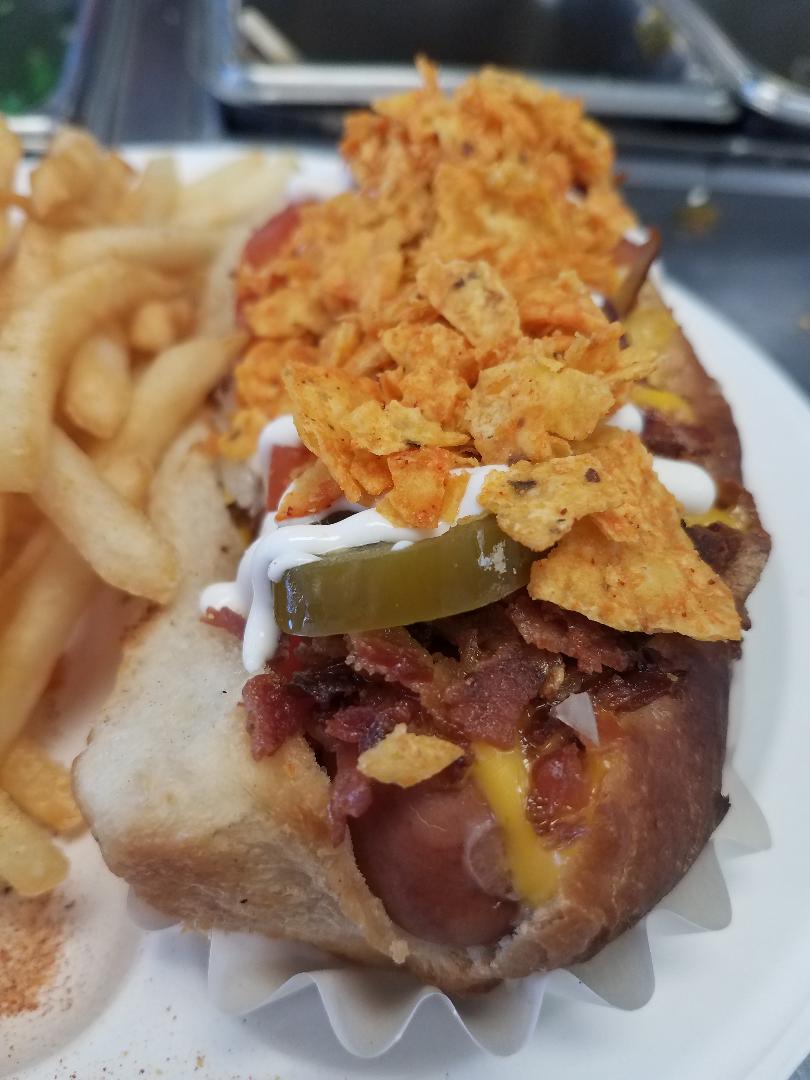 Order Macho Nacho Dog food online from Doglicious Hot Dogs store, Glendale on bringmethat.com