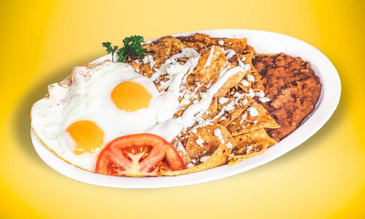 Order Chilaquiles food online from Charlie's Best Burgers store, East Los Angeles on bringmethat.com