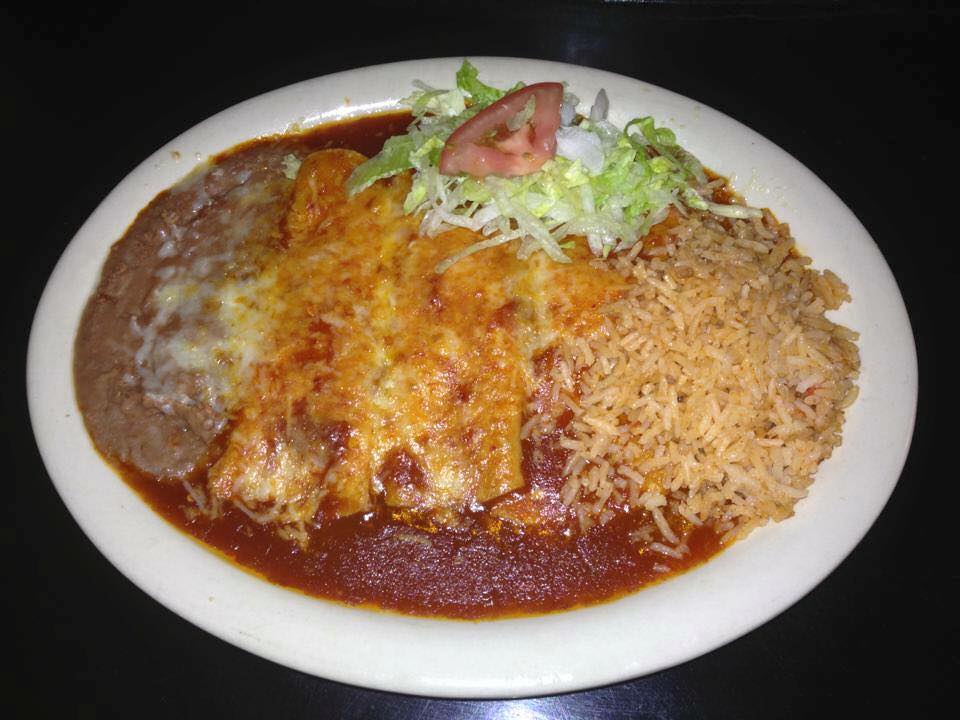 Order 1. 2 Red Cheese Enchiladas and 1 Beef Taco food online from Kiki's Restaurant and Bar store, El Paso on bringmethat.com