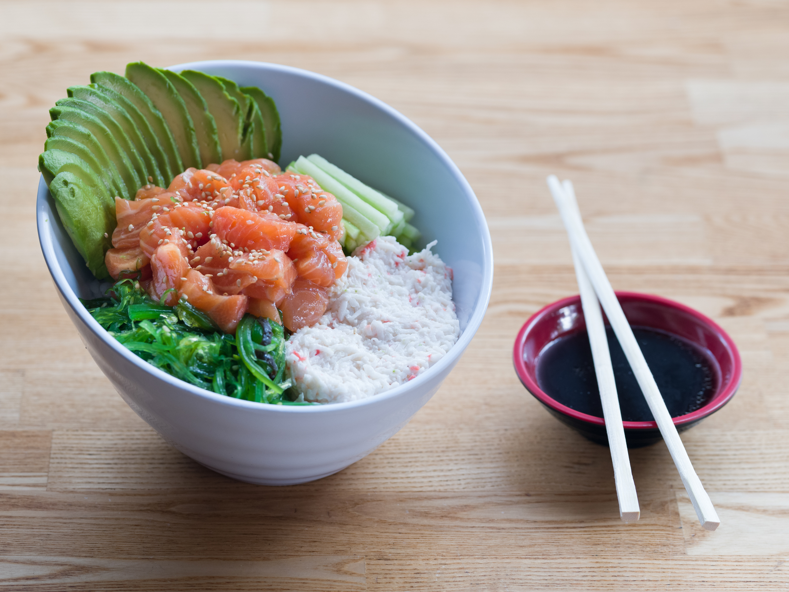 Order Salmon Poké food online from Roll Call store, Los Angeles on bringmethat.com