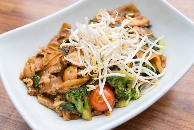 Order Chicken and Broccoli Noodles (Pad See Ew)  food online from Malai Kitchen store, Dallas on bringmethat.com