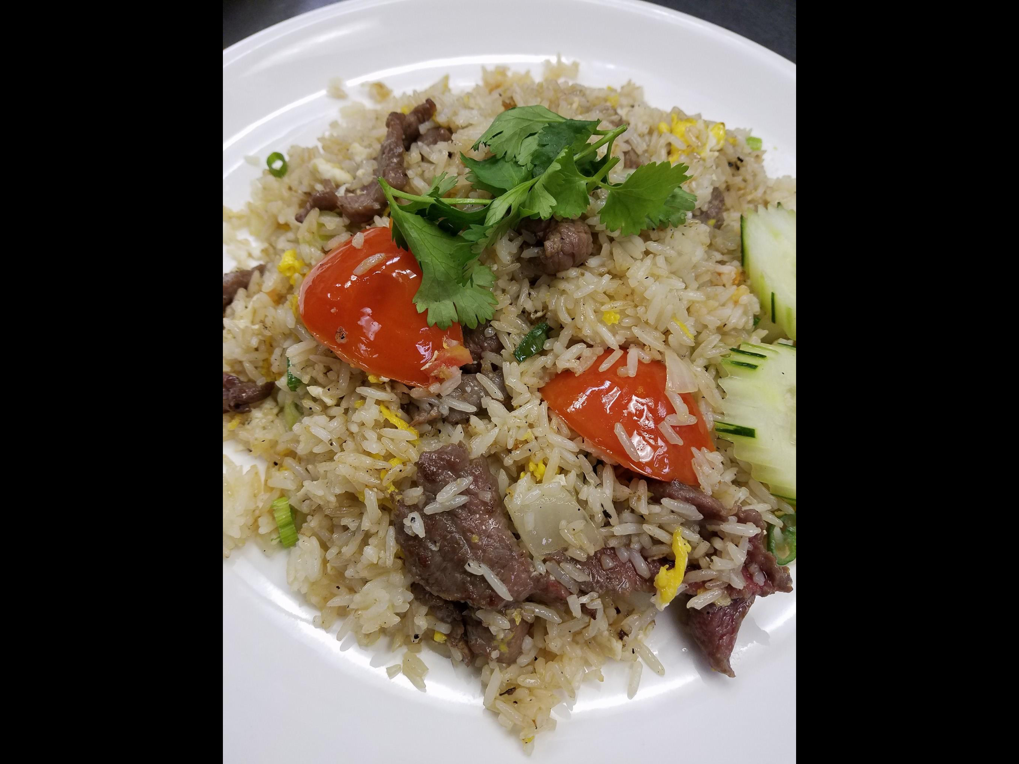 Order FR1. Peasant's Fried Rice food online from Thai Bbq & Noodles store, Cypress on bringmethat.com