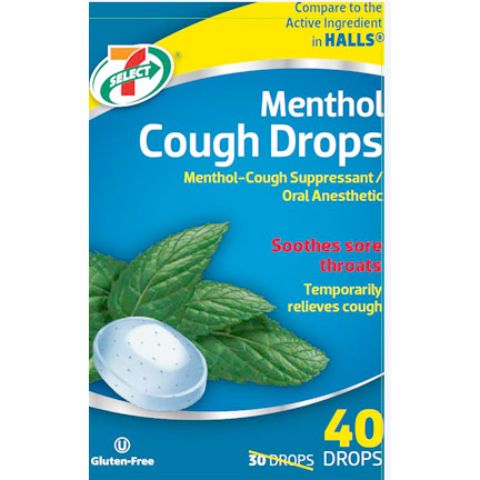Order 7-Select Menthol Cough Drops 40 Count food online from 7-Eleven store, Des Plaines on bringmethat.com