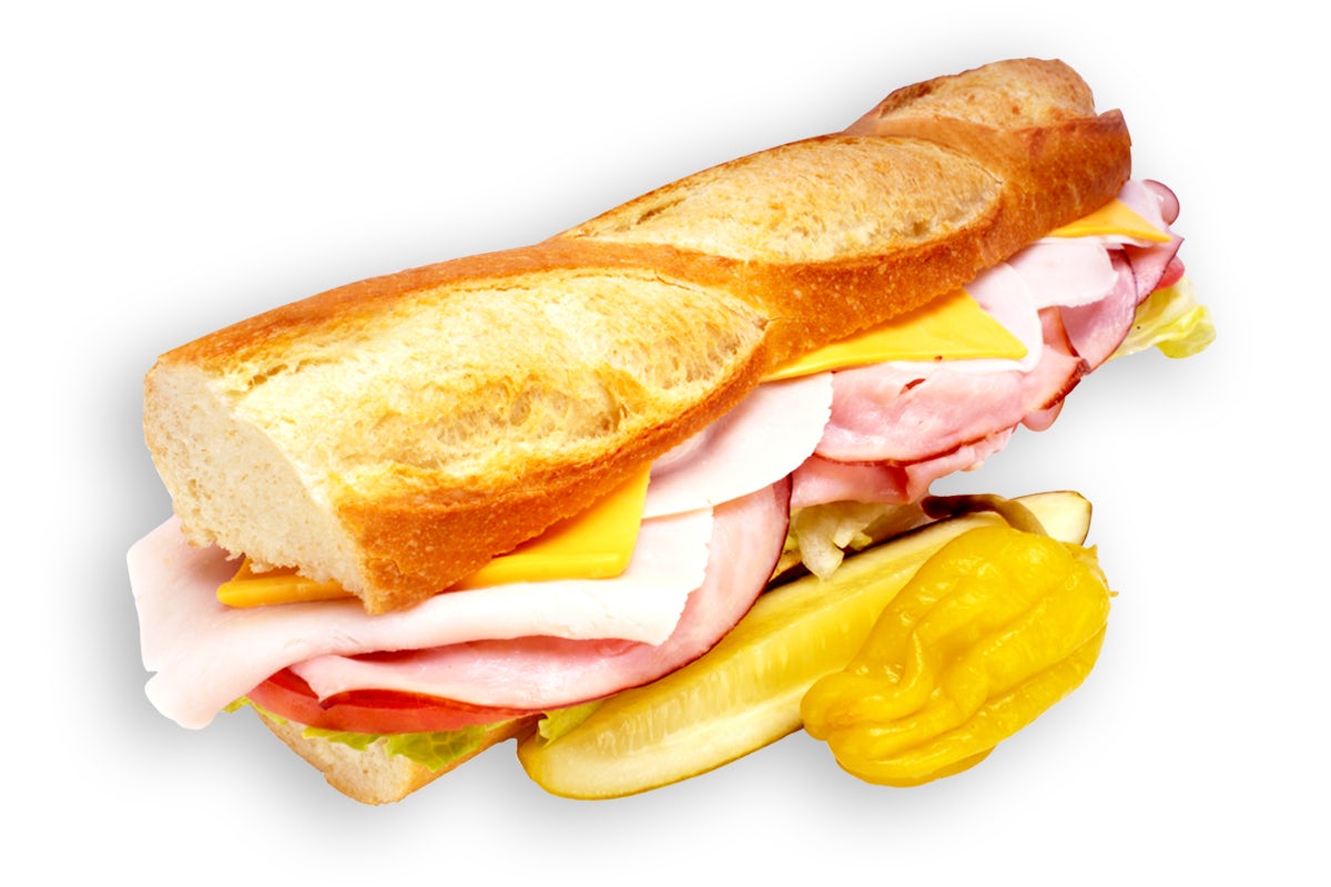 Order #23 Ham Turke, Cheese Baguette food online from Lee Sandwiches store, Peoria on bringmethat.com