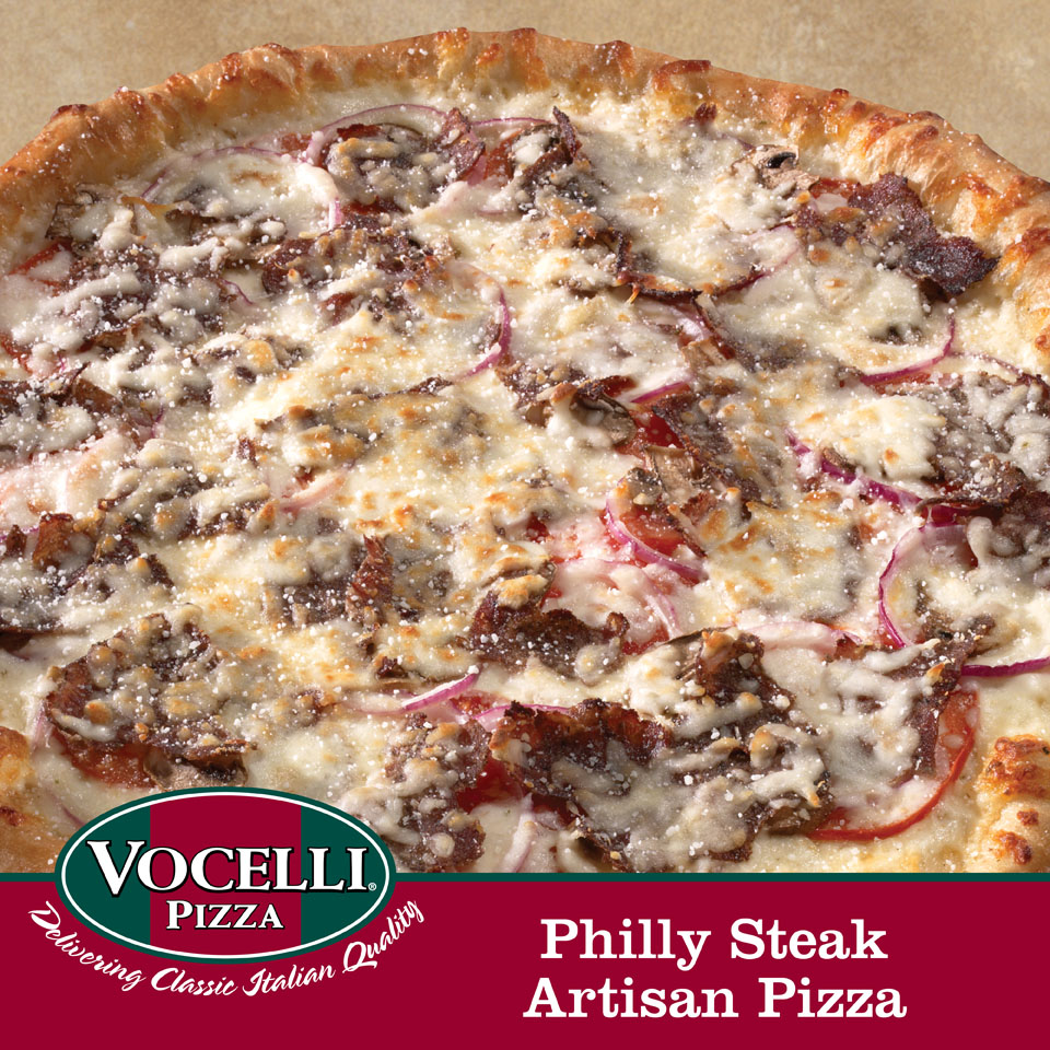 Order Philly Steak Pizza food online from Vocelli Pizza store, Allison Park on bringmethat.com