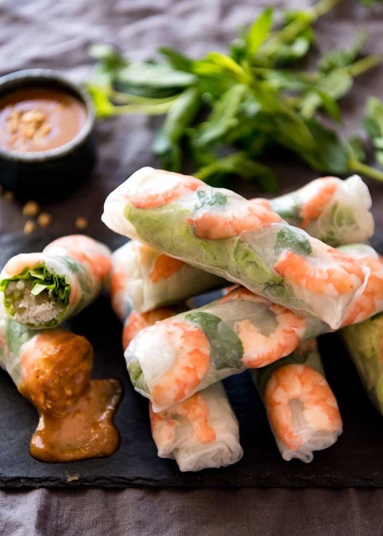 Order Spring Rolls (2 pcs) food online from Lantern Vietnamese Cafe store, Rancho Cucamonga on bringmethat.com