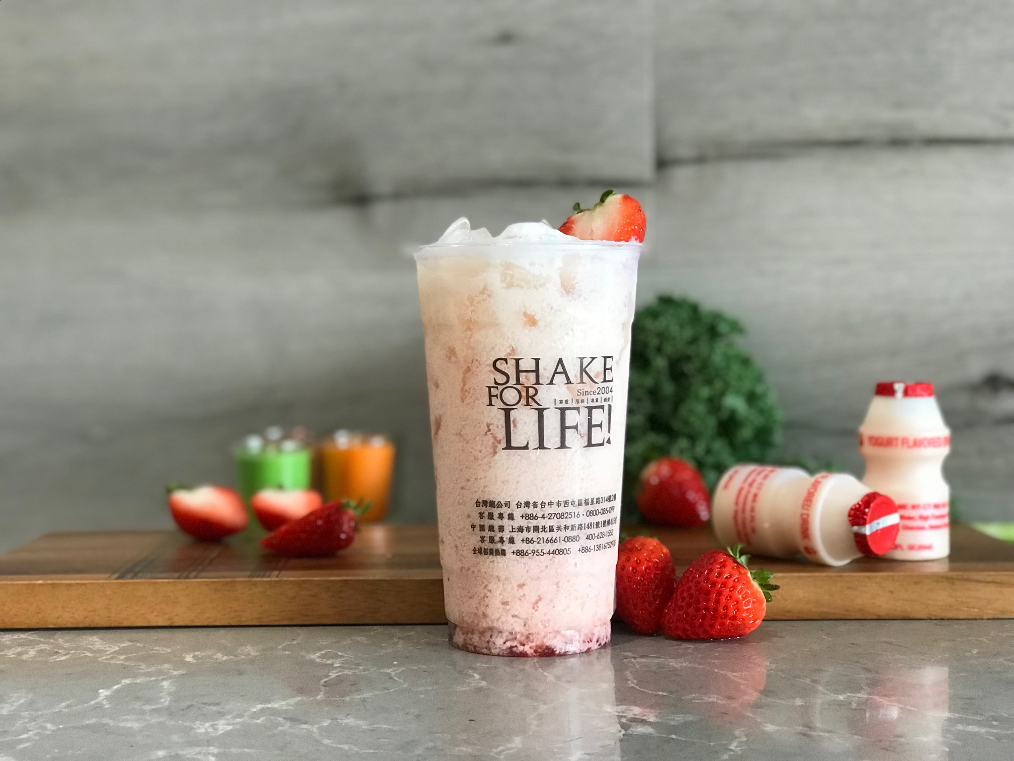 Order Strawberry Yakult - CAFFEINE FREE food online from Ding Tea store, Fountain Valley on bringmethat.com