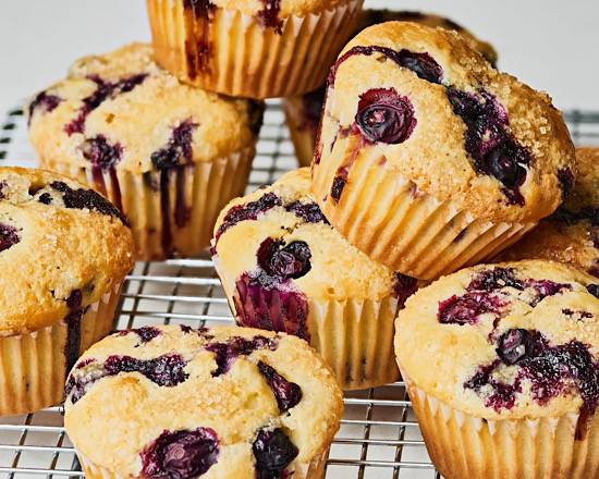 Order Fresh Handmade X-Large Blueberry Muffin food online from Ny Popcorn store, New York on bringmethat.com