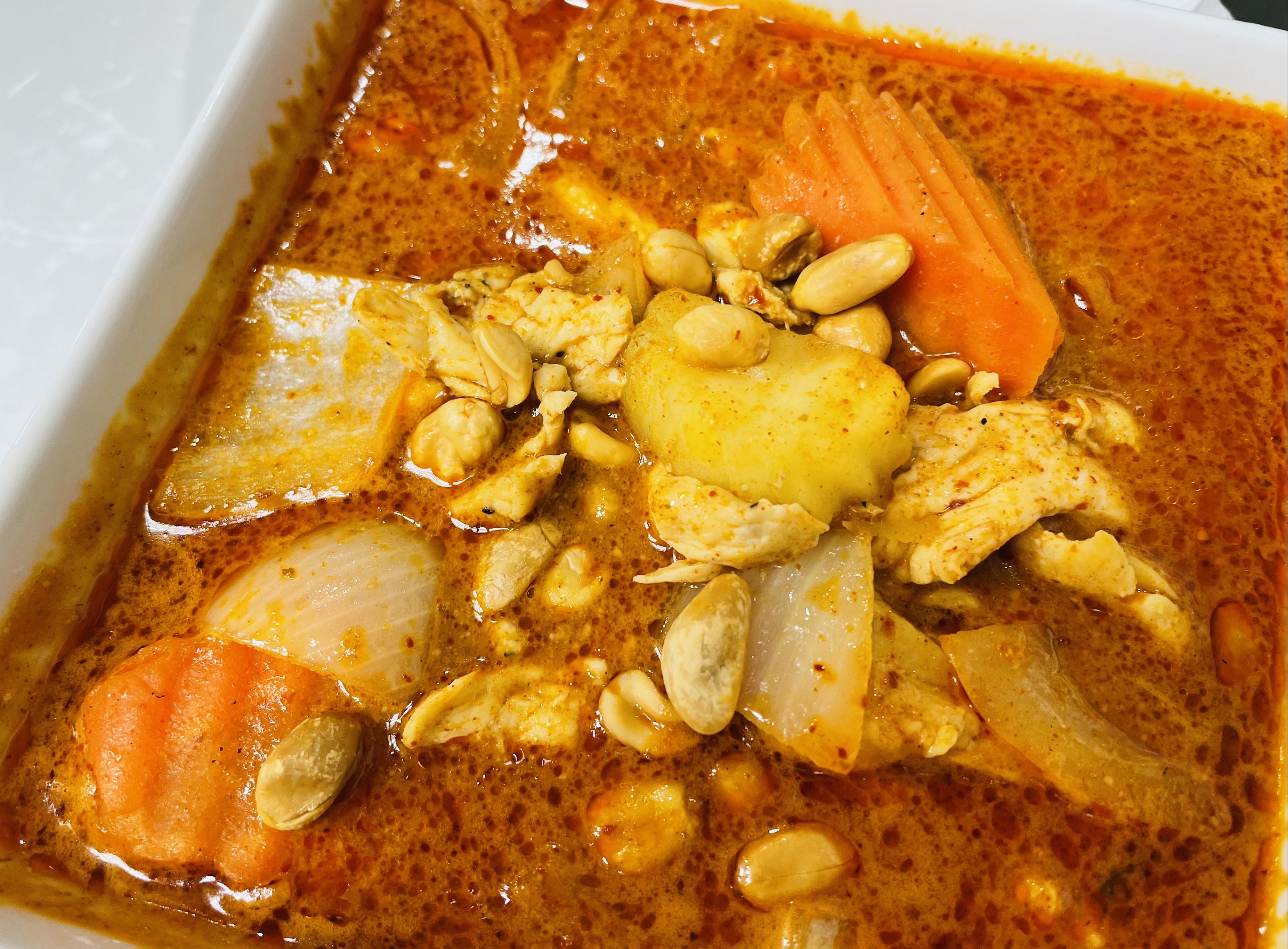 Order Massaman Curry food online from Rice and Spice Thai Street Food store, Charlotte on bringmethat.com