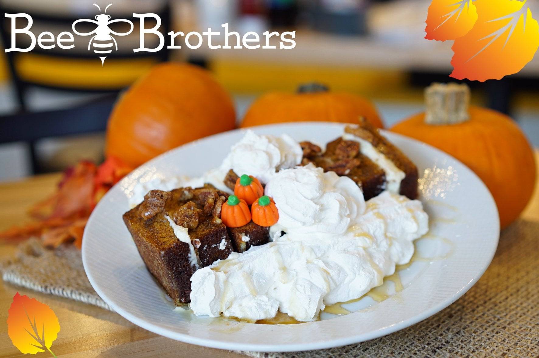 Order Pumpkin Stuffed French Toast food online from Bee Brothers store, Romeoville on bringmethat.com
