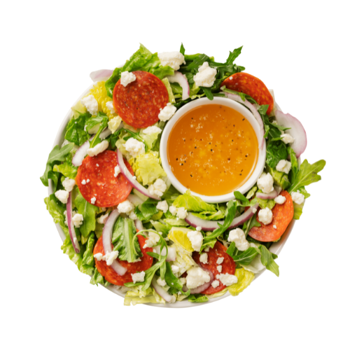 Order Mediterranean Salad food online from Rapid Fired Pizza store, Huntington on bringmethat.com