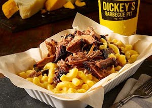 Order Brisket Mac Stack food online from Dickey's Barbecue Pit store, Hanford on bringmethat.com