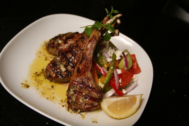Order Lamb chops  Entree food online from Atheneos Greek Village Cafe store, Mesquite on bringmethat.com