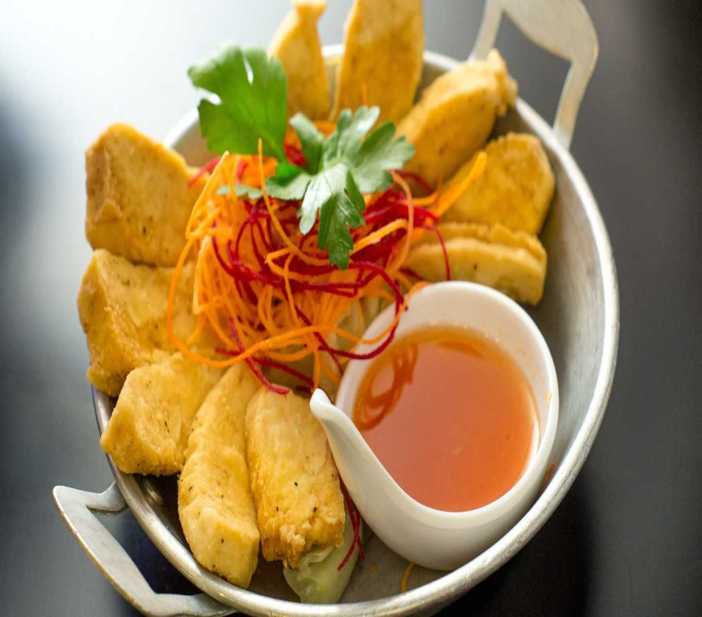 Order Fried Tofu Vegan food online from At Nine Restaurant & Bar store, New York on bringmethat.com