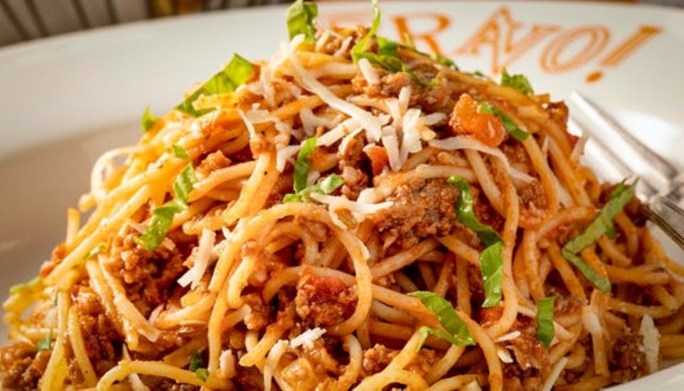 Order Spaghetti Bolognese - Pasta food online from Brio Tuscan Grille store, Dayton on bringmethat.com