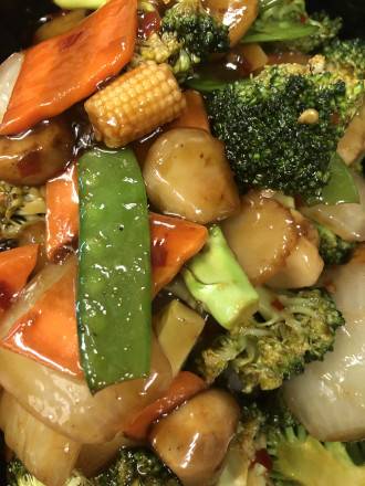 Order Mix vegetables with spicy garlic sauce  food online from China City store, Aliquippa on bringmethat.com