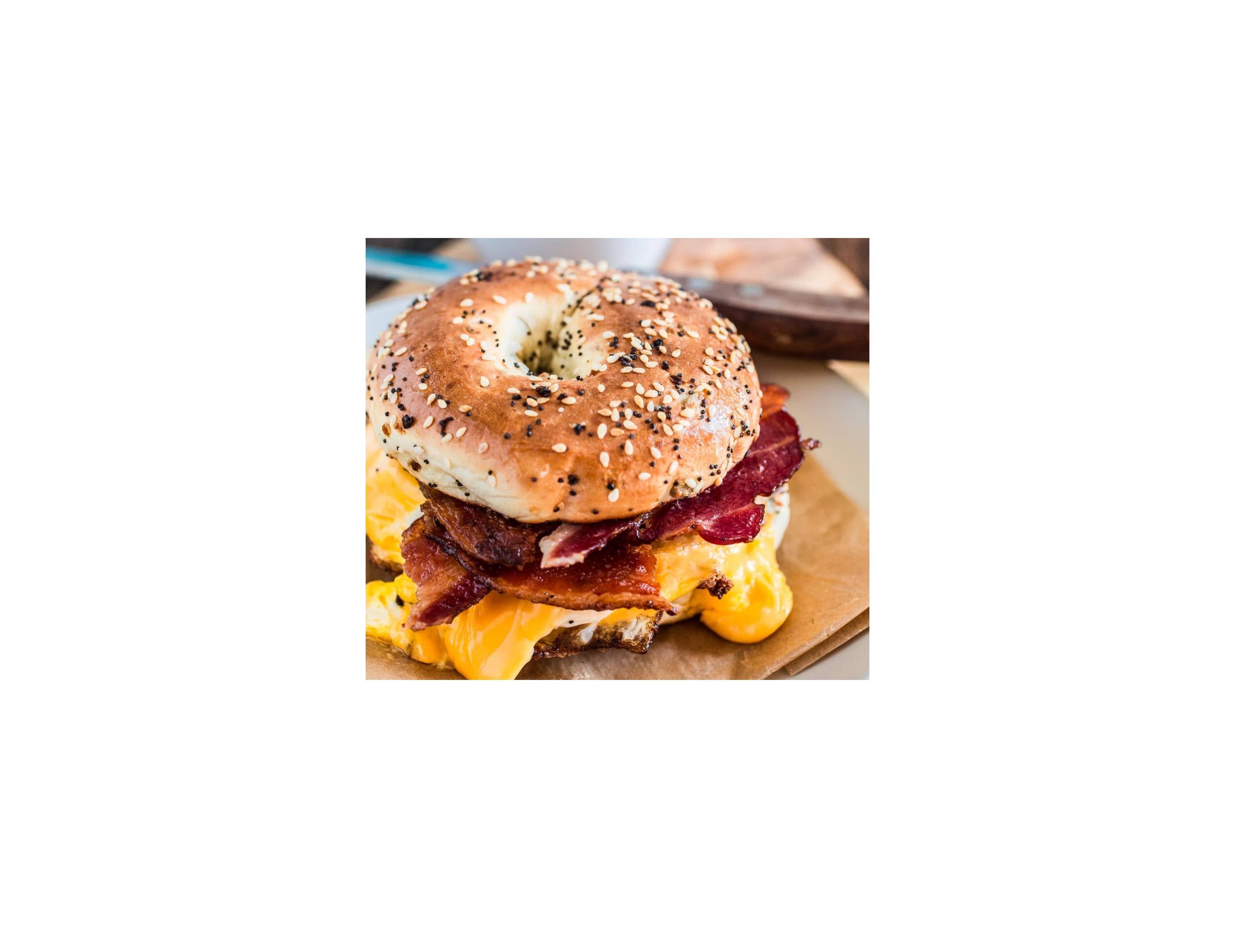 Order Bacon , Egg and Cheese  food online from Bagel Toasterie store, Commack on bringmethat.com