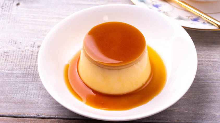Order 51c. Caramel Flan Pudding food online from Saigonese store, Hartsdale on bringmethat.com