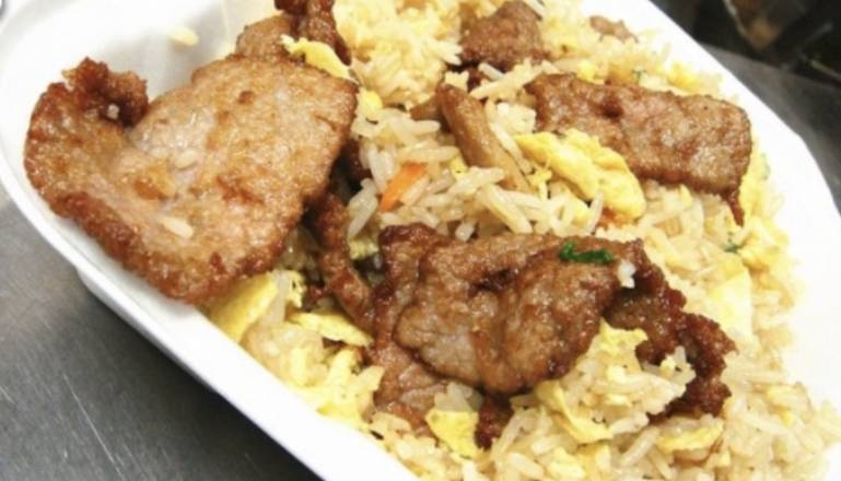 Order Fried Rice with Beef food online from Hometown Chinese Restaurant store, Bryan on bringmethat.com