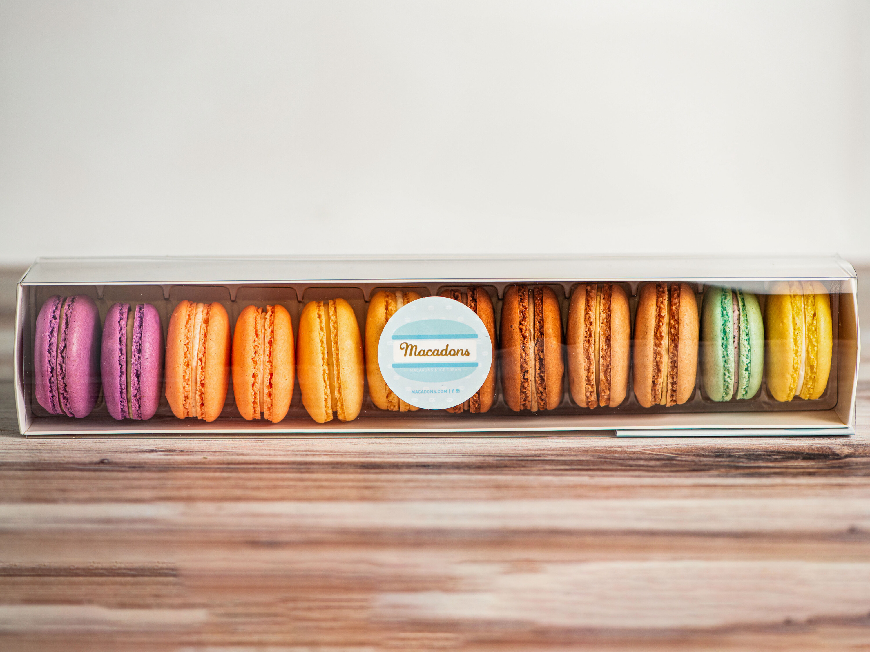 Order Assorted 12 Macaron Box food online from Macadons store, Seattle on bringmethat.com