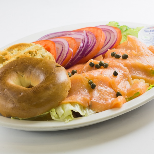 Order Lox, Bagel and Cream Cheese Breakfast food online from Hungry Fox store, North Hollywood on bringmethat.com