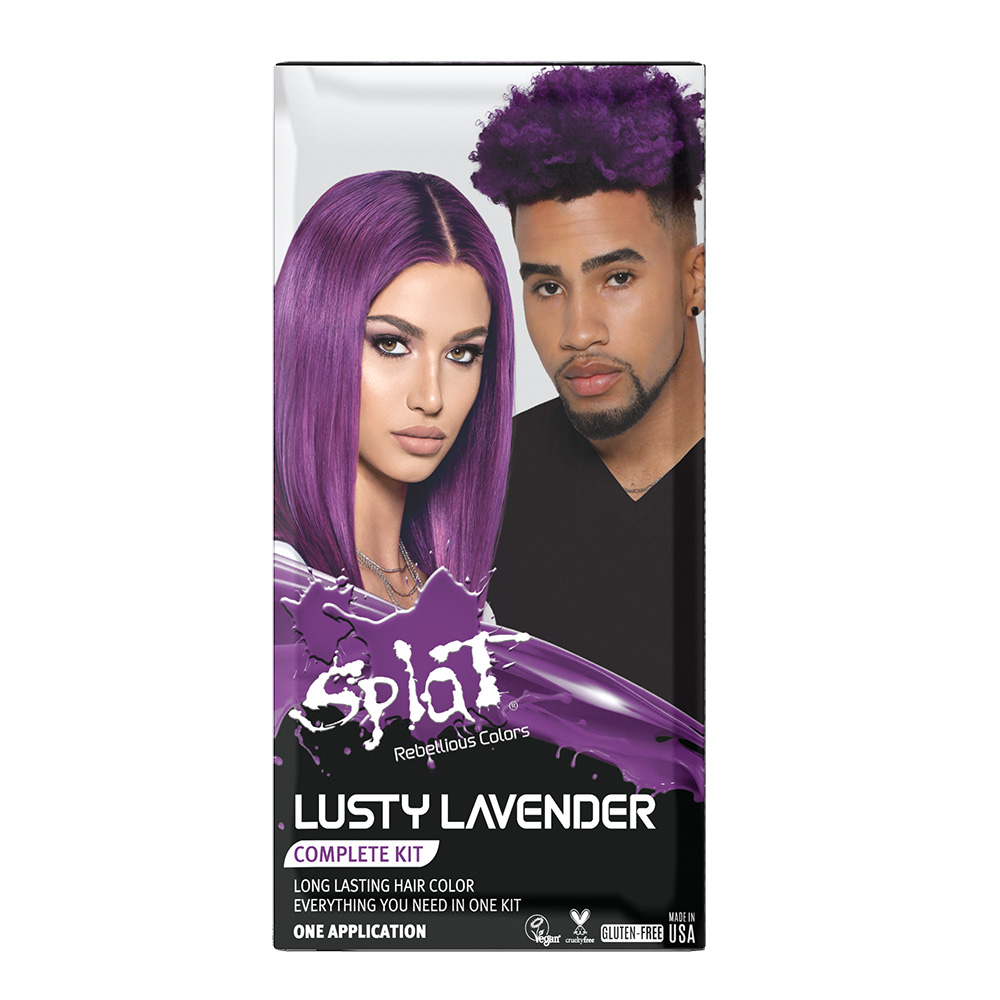 Order Splat Complete Kit with Bleach and Semi Permanent Hair Color, Lusty Lavender food online from Rite Aid store, MILLER PLACE on bringmethat.com