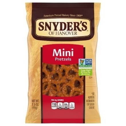 Order Snyder's Mini Pretzels (3.5 oz) food online from Goodees Cravings store, Marietta on bringmethat.com