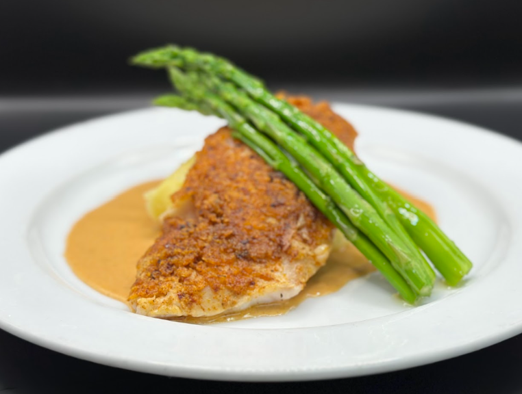Order Harissa Crusted Rockfish food online from TAPS Fish House & Brewery store, Corona on bringmethat.com
