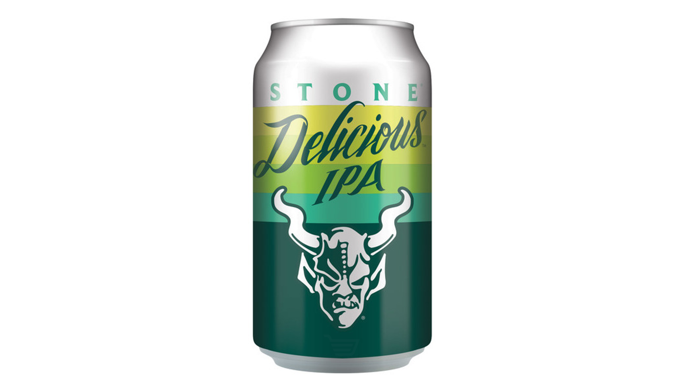 Order Stone Delicious IPA 6 Pack 12oz Cans 6.9% ABV food online from Orcutt Liquor & Deli store, Orcutt on bringmethat.com