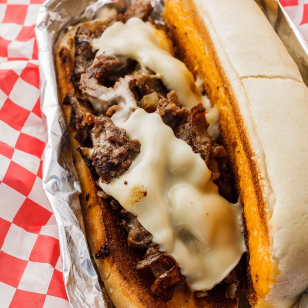 Order Philly Cheesesteak Sandwich food online from Bullchicks store, Baton Rouge on bringmethat.com