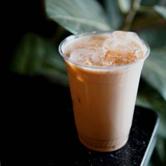 Order Speculoos Latte (16oz Iced) food online from Elegy Coffee store, Nashville on bringmethat.com