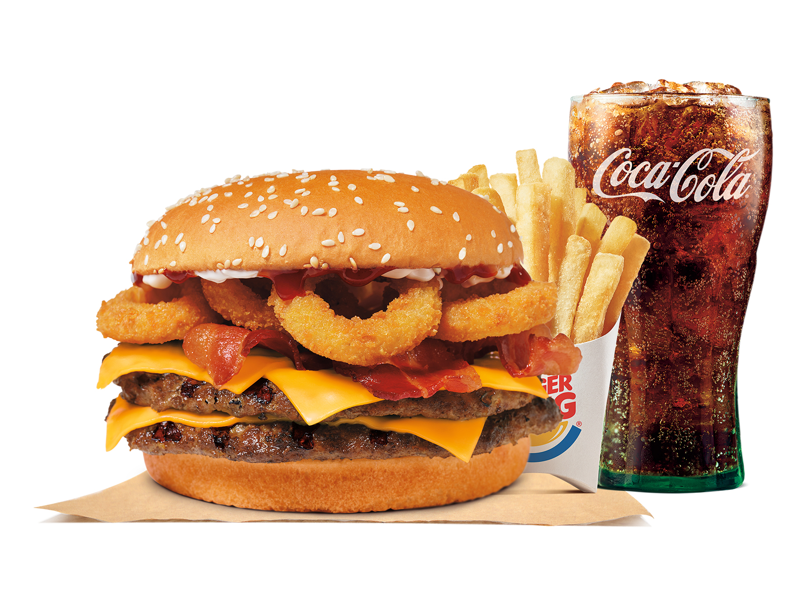 Order RODEO® KING™ Sandwich Meal food online from Burger King store, Streamwood on bringmethat.com