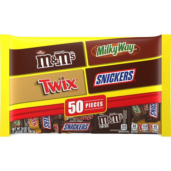 Order M&M'S, MILKY WAY, TWIX & SNICKERS Mixed Chocolate Halloween Candy Assortment, 24.92 OZ food online from CVS store, Lake Jackson on bringmethat.com
