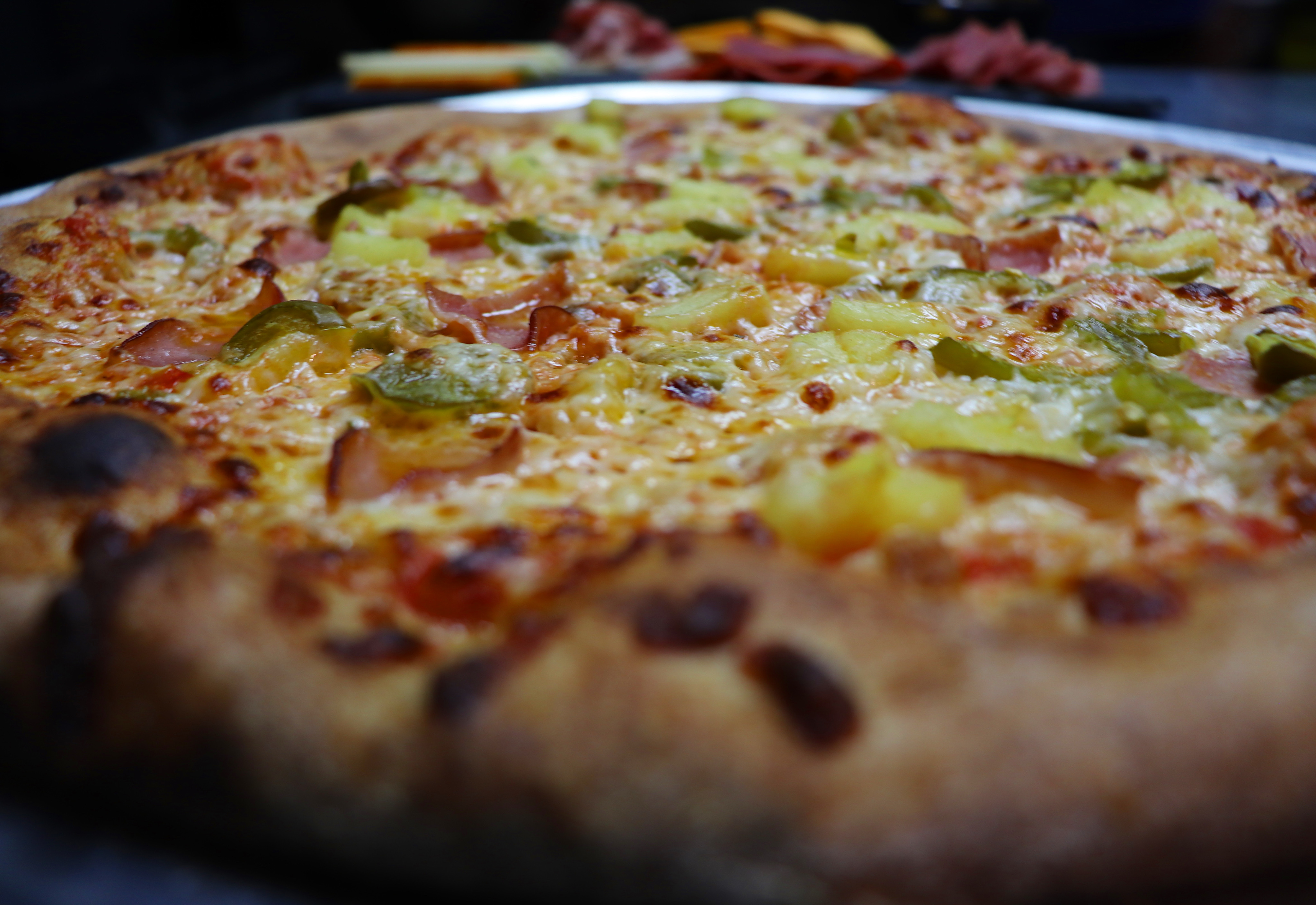 Order Hot Hawaiian Pizza food online from Basic Kneads Pizza store, Golden on bringmethat.com