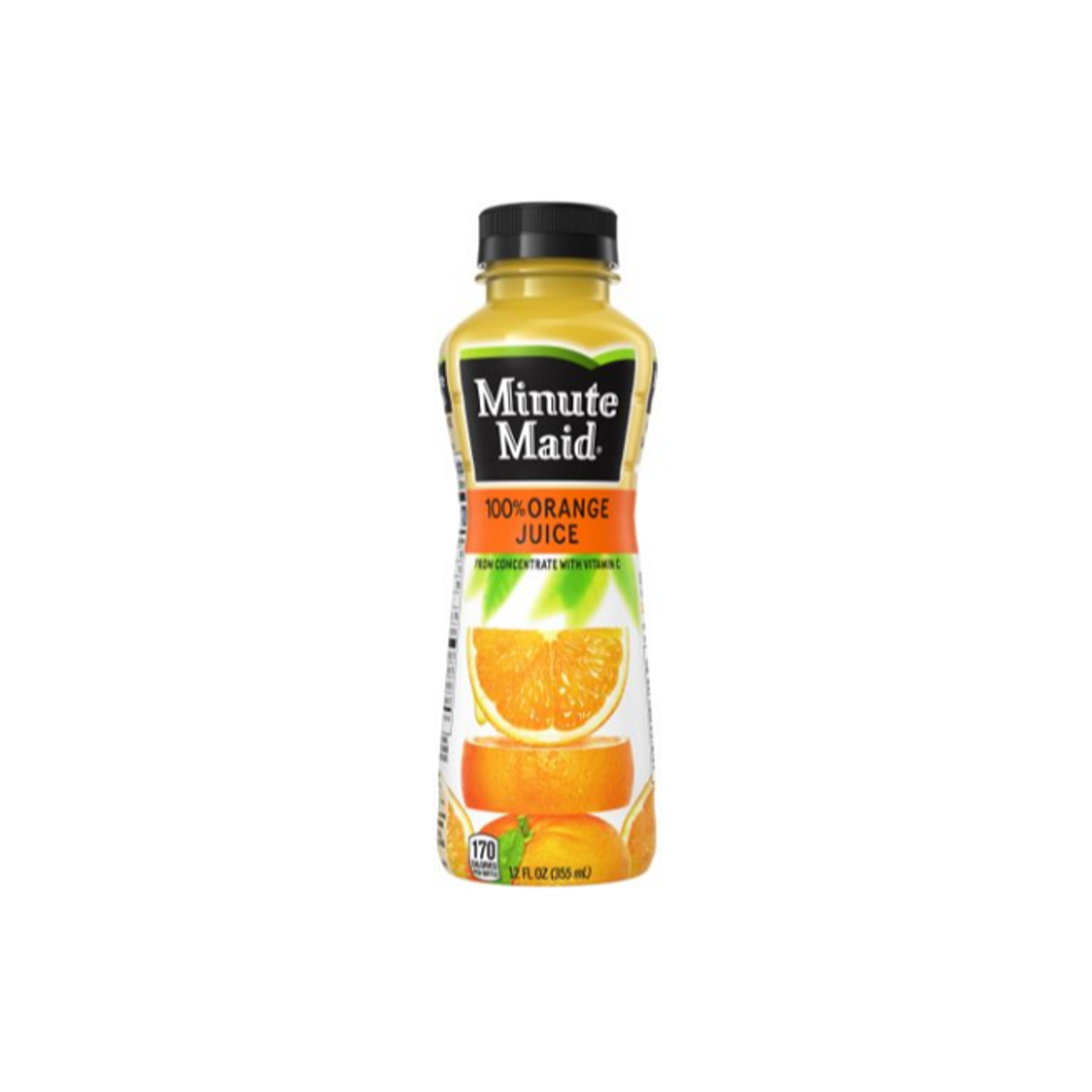 Order Minute Maid Juice Orange 12 Oz food online from Rebel store, Las Vegas on bringmethat.com