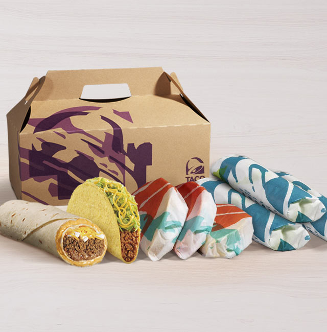 Order Taco & Burrito Cravings Pack food online from Taco Bell store, Puyallup on bringmethat.com