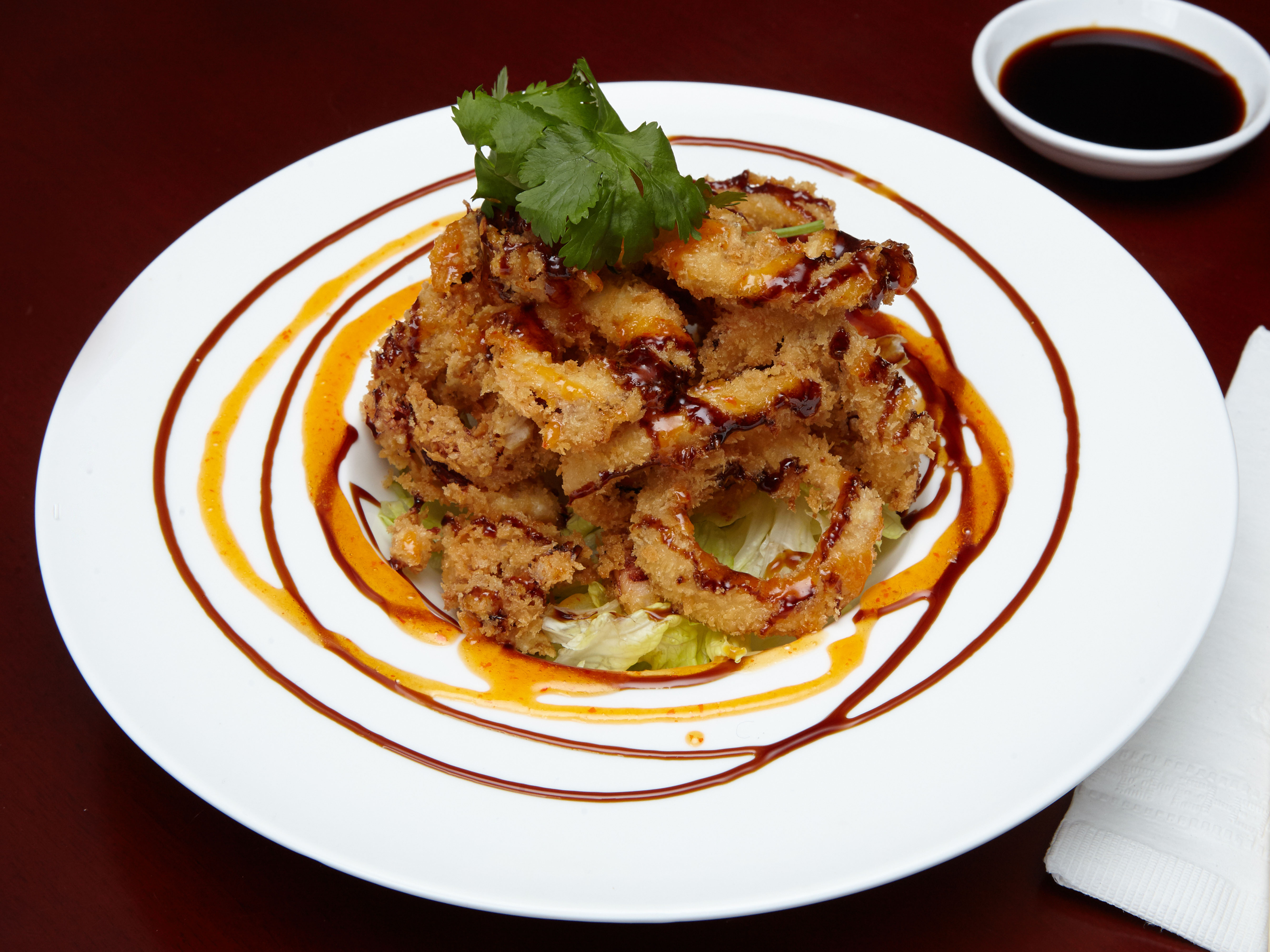 Order Fried Calamari food online from Musashi Asian Cuisine store, Brooklyn on bringmethat.com