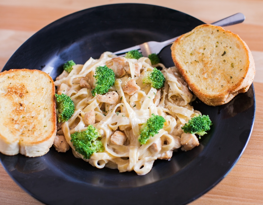 Order Broccoli & Chicken Alfredo food online from Something Different Grill store, Lubbock on bringmethat.com
