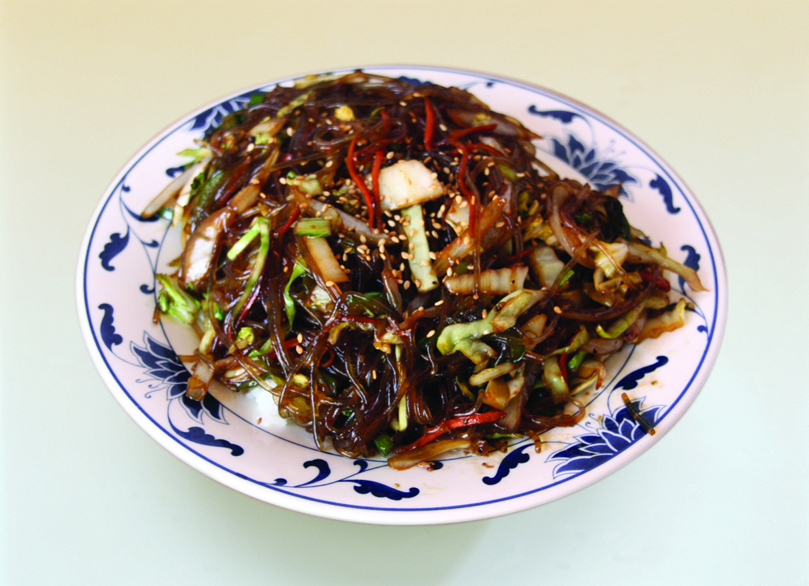 Order Jap Chae Bap with Chicken food online from Zazang store, San Francisco on bringmethat.com