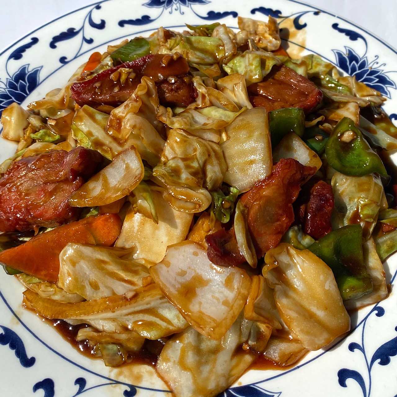 Order Twice Cooked Pork food online from J & M II Chinese Cuisine Restaurant store, Mesa on bringmethat.com