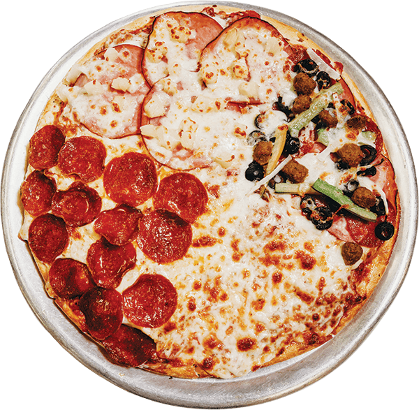 Order Something For Everyone Pizza - Jumbo 16'' (12 Slices) food online from Pier 49 Pizza store, American Fork on bringmethat.com