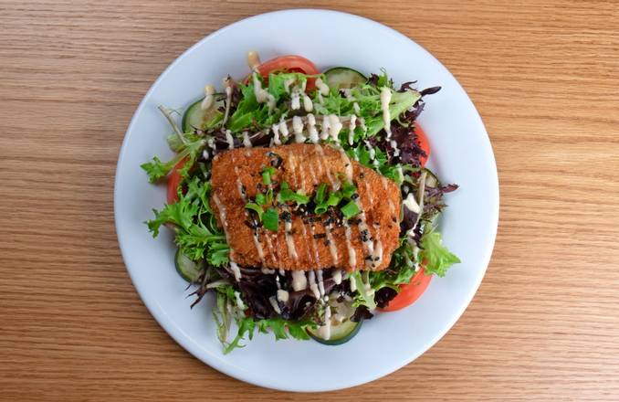Order Furikake Miso Salmon Katsu Salad food online from Zippys Restaurant store, Honolulu on bringmethat.com