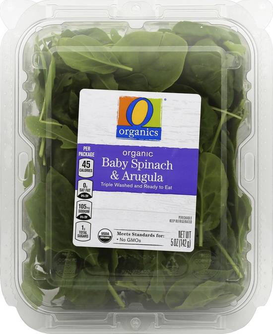 Order O Organics · Baby Spinach and Arugula (5 oz) food online from Albertsons store, Saint George on bringmethat.com