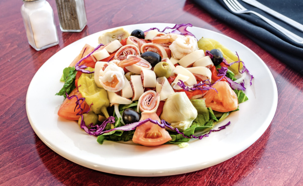 Order Antipasto Salad food online from Luigis Famous Pizza store, Little Silver on bringmethat.com