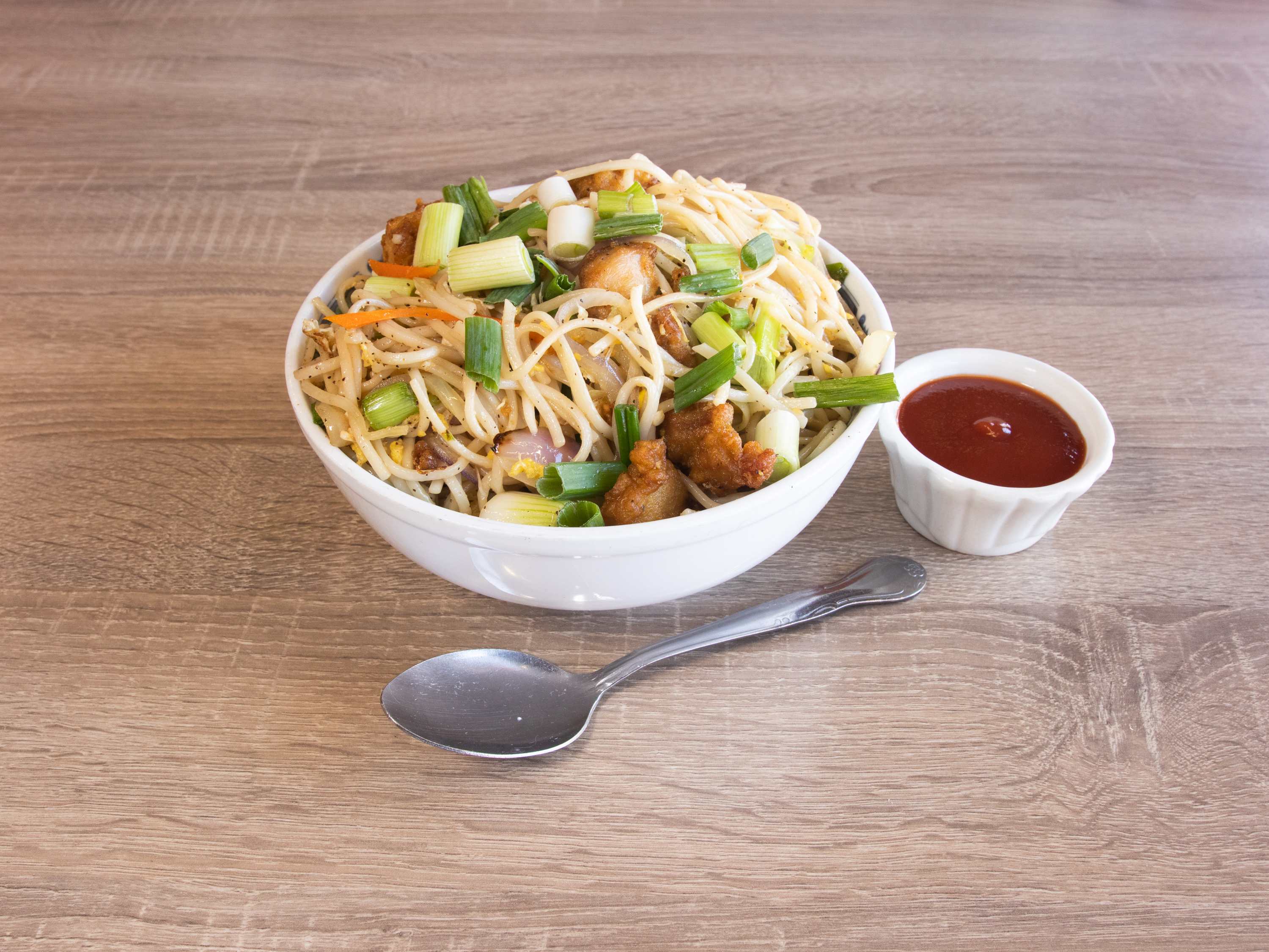 Order Chicken Hakka Noodles food online from Hyderabad Place Indian Cuisine store, Fremont on bringmethat.com