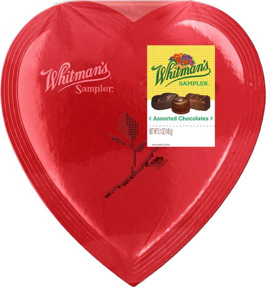 Order Whitman's Assorted Chocolate Sampler Heart Box - 5.1 oz food online from Rite Aid store, OREGON on bringmethat.com