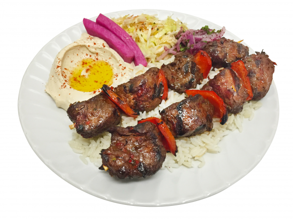 Order Filet Mignon Kabab Platter food online from Aslan Catering store, Los Angeles on bringmethat.com