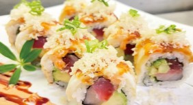 Order 128. Tataki Roll  food online from Maguro Sushi House store, Rochelle Park on bringmethat.com